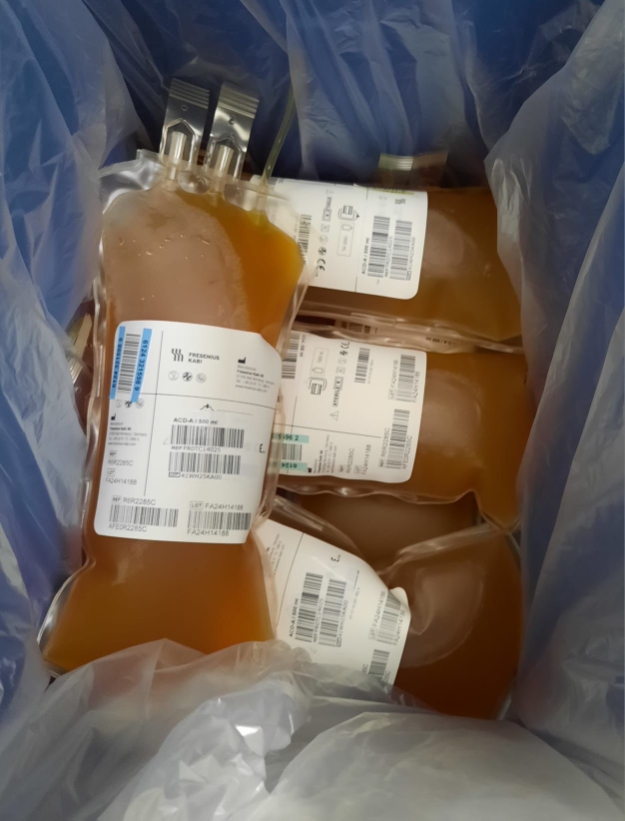 Poches de plasma